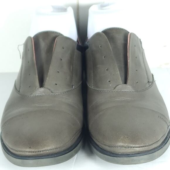 PIKOLINOS Women's Pyrgos US8,5 EU39 Gray Leather Laceless Slip-On Flat Oxford - Picture 5 of 16